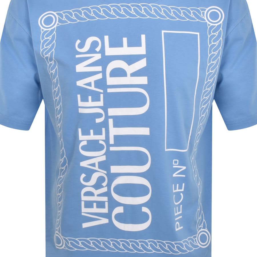 Versace Jeans Couture Logo T Shirt Blue